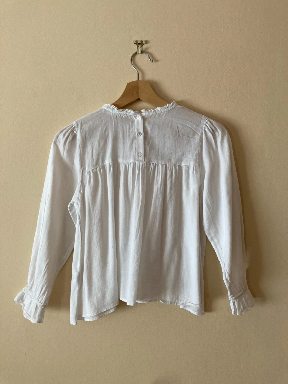 Monoprix 10 ans bohemian white lace blouse – photo 5